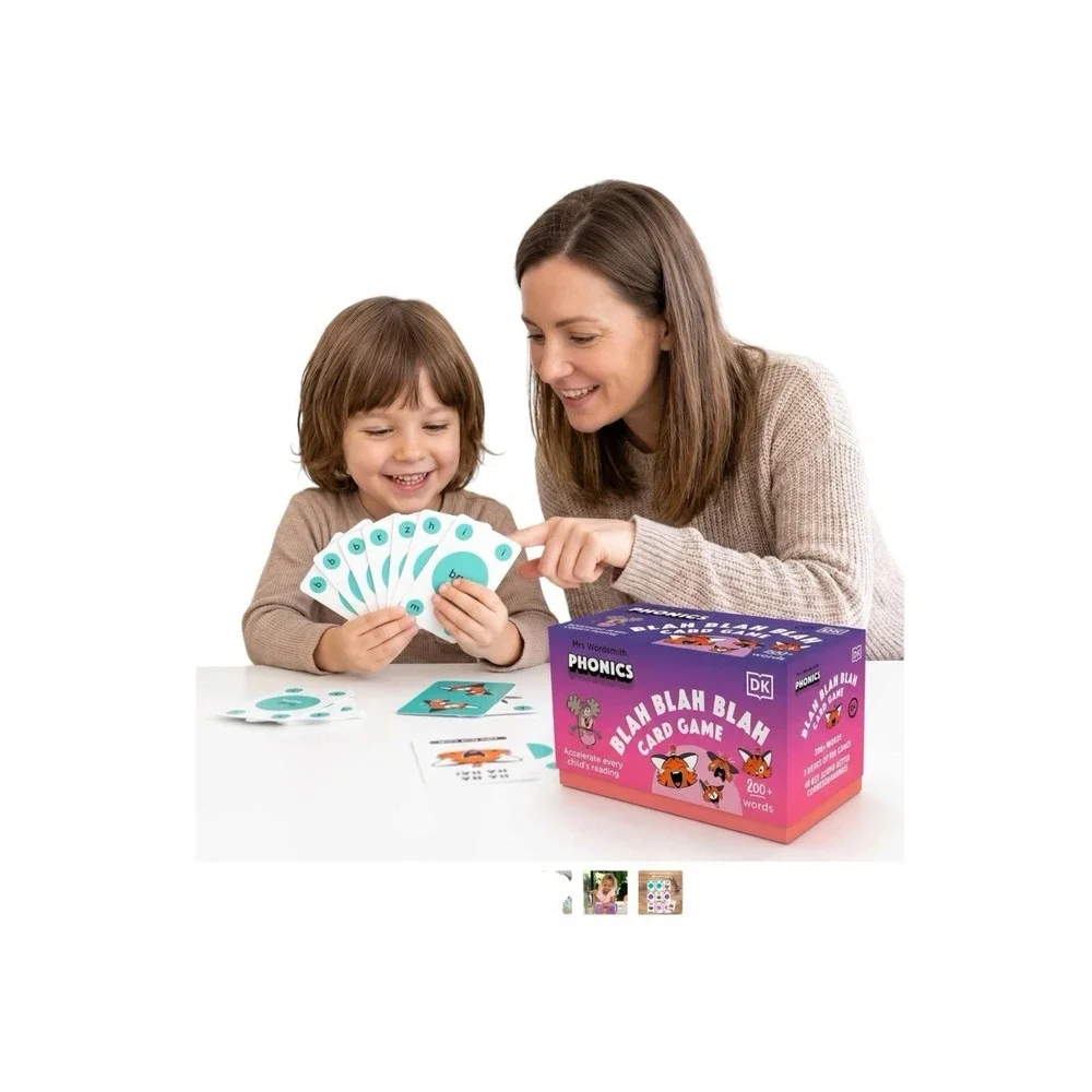 Mrs. Wordsmith Blah Blah Blah 3 Levels Phonics Card Game Reading/Homeschool